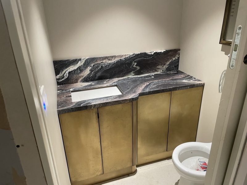 Brass Toilet Vanity