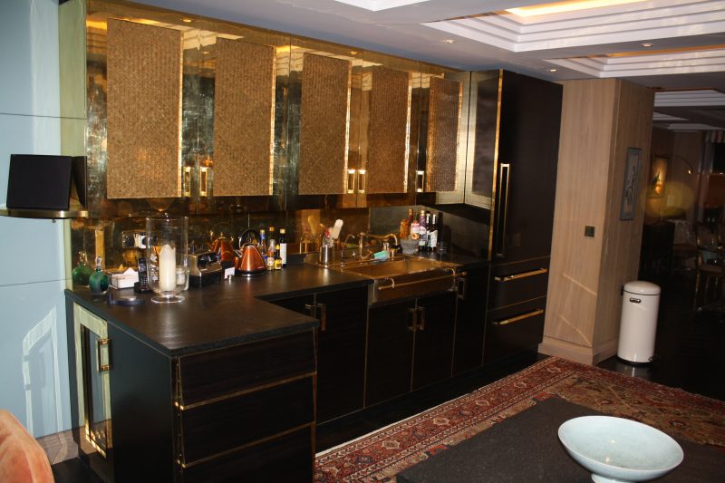 Macassar Ebony & Brass Kitchen